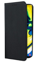Кожен калъф тефтер и стойка Magnetic FLEXI Book Style за Samsung Galaxy A80 A805F черен 